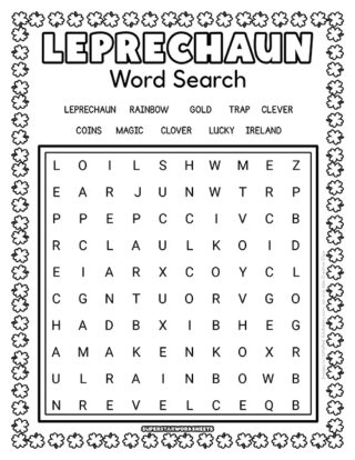 Decimals worksheet for First Grade Leprechaun-themed word search worksheet for first graders focusing on decimals. Fun activity to celebrate St. Patrick's Day by finding hidden words.