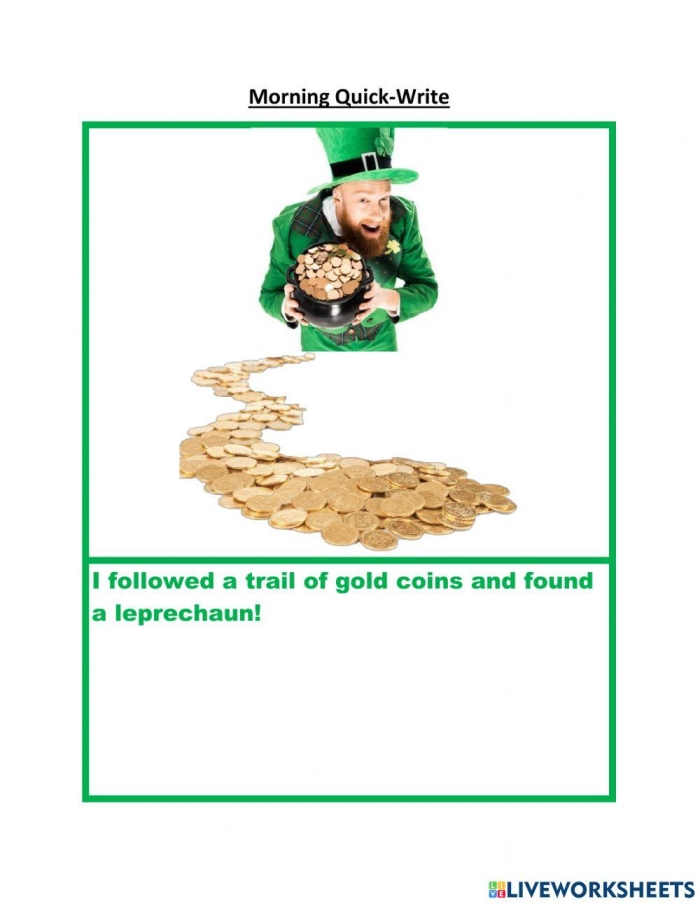 Engaging St. Patrick's Day activity to discover hidden words Leprechaun-themed word search worksheet for first graders focusing on decimals