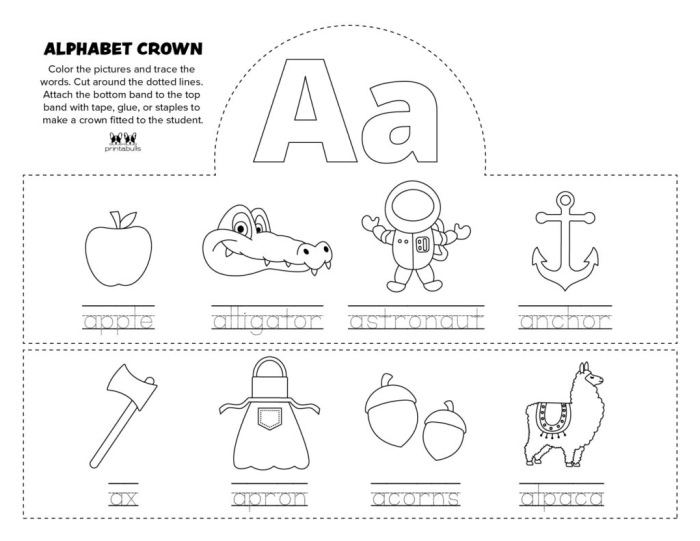 Apple letter practice activity with coloring and handwriting exercises for preschool learners A is for Apple worksheet showing a child coloring apples while practicing letter A tracing and writing for Pre-K fine motor skills