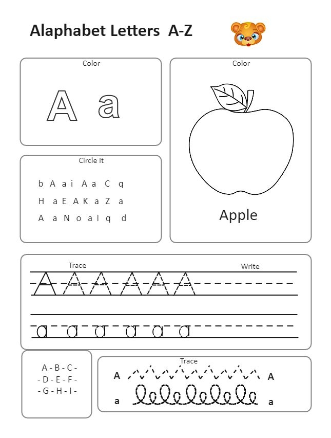 Pre-K letter A practice worksheet with apple illustrations for fine motor skill development image 12 A is for Apple worksheet showing a child practicing letter A tracing and writing with apple coloring activities for Pre-K students