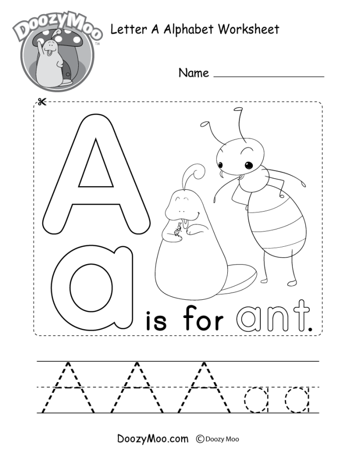 Practice writing capital letter A with apple coloring activity for preschool learners image 16 A is for Apple worksheet showing apples to color, letter A tracing practice, and writing exercises for Pre-K students developing fine motor skills