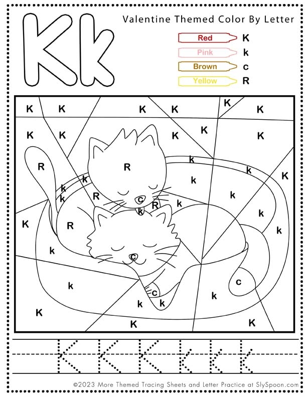 Engaging letter K activities on a printable worksheet for young children in Earth and Space Science Preschool worksheet focused on the letter K with handwriting and coloring exercises for early learners