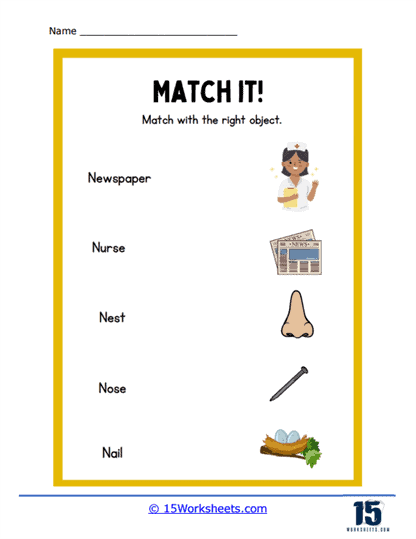 Interactive N Is For... worksheet for early reading fun and sound practice Preschool worksheet focused on the letter N with coloring activities