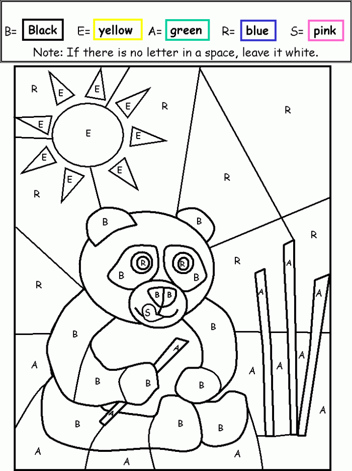 Color by letters worksheet for reviewing ABCs in kindergarten, image 15 Kindergarten worksheet for practicing letter recognition with color by letters activity