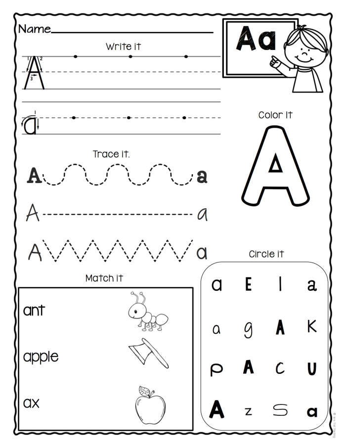 Fun alphabet practice sheet featuring the letter Z for early learners in Pre-K class Pre-kindergarten worksheet for practicing the letter Z with tracing and drawing activities