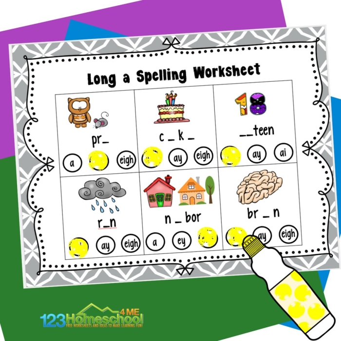 Long A Sound Practice worksheet for young readers and writers number 11 First Grade Long A Rhymes worksheet featuring reading and writing exercises