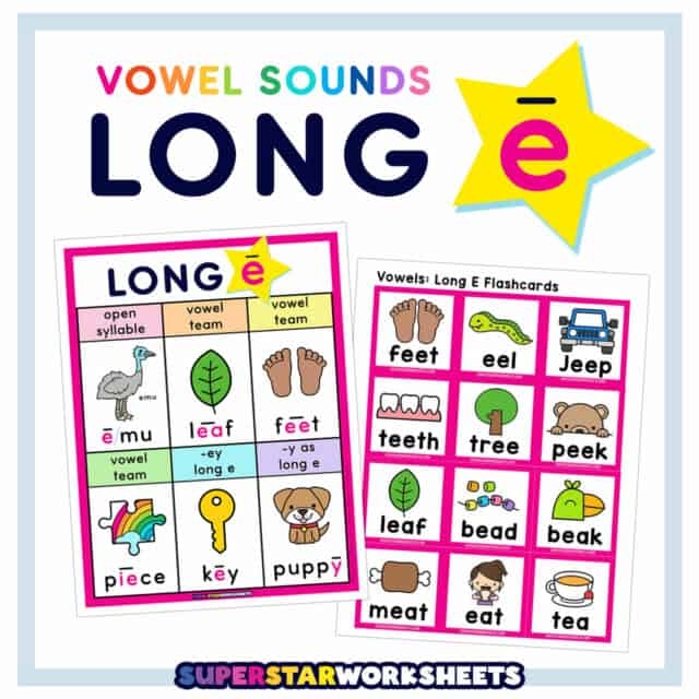 Long E Words Sorting Activity for Beginning Readers Grade 1 First grade long e sound word sorting worksheet with pictures and words