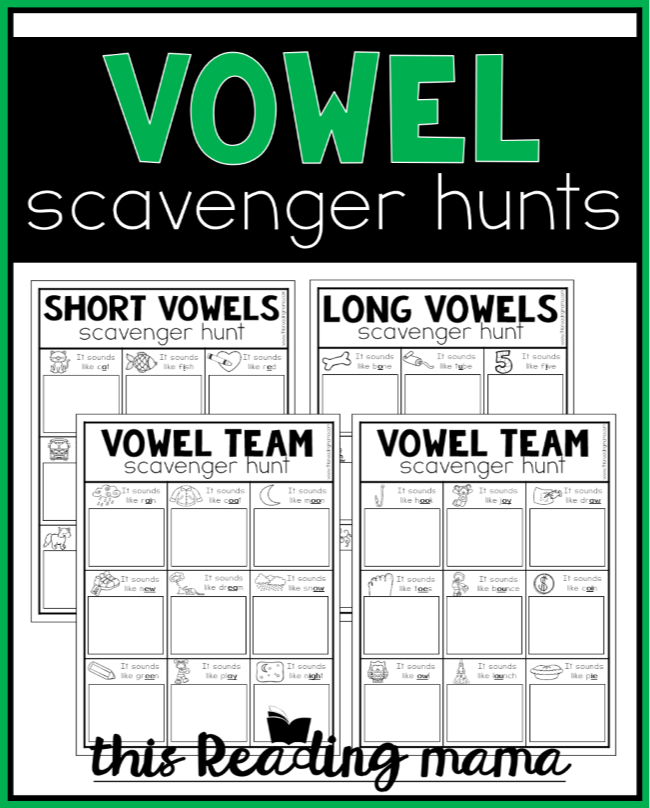 Preschool worksheet featuring a fun long vowel word search activity