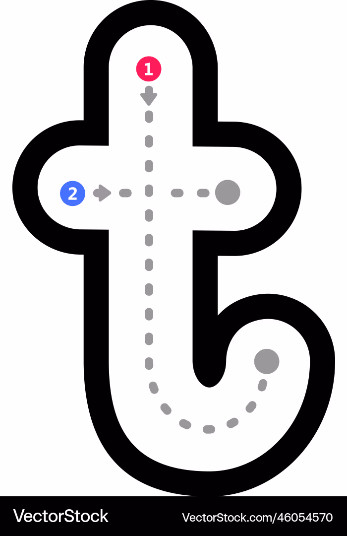 Lowercase letter t recognition activity with a turtle theme for young learners A Pre-K worksheet where children identify lowercase t letters while guiding a turtle