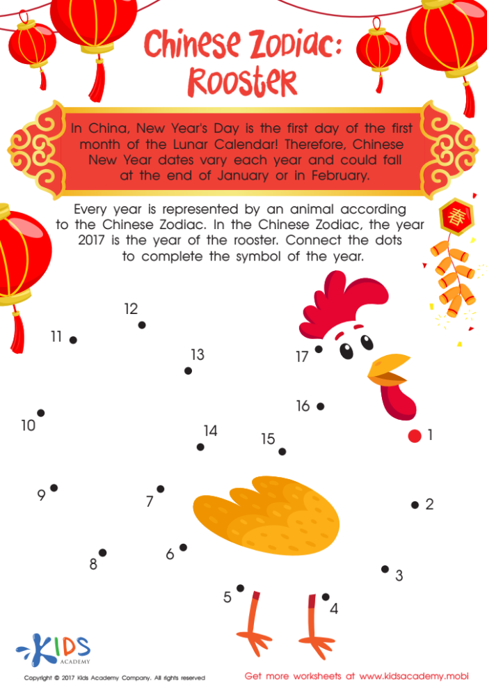 Chinese New Year themed math activity worksheet with zodiac signs for young learners First Grade Chinese Zodiac Math worksheet featuring time and money problems for Lunar New Year
