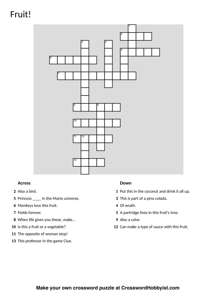 Crossword puzzle worksheet for fourth graders to enhance multiplication skills