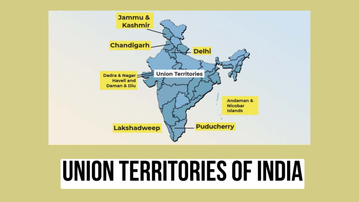 Map of India illustrating states, union territories, and their capitals for educational use