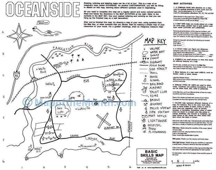 Worksheet on map scales to help fourth graders master geography skills Fourth grade Map Scales worksheet for understanding map measurements