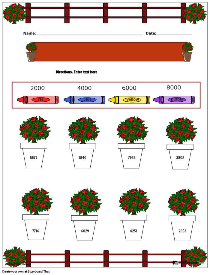 Master rounding concepts with this helpful chart worksheet for second graders, image 12 Second grade student working on a rounding with a chart worksheet to improve math skills