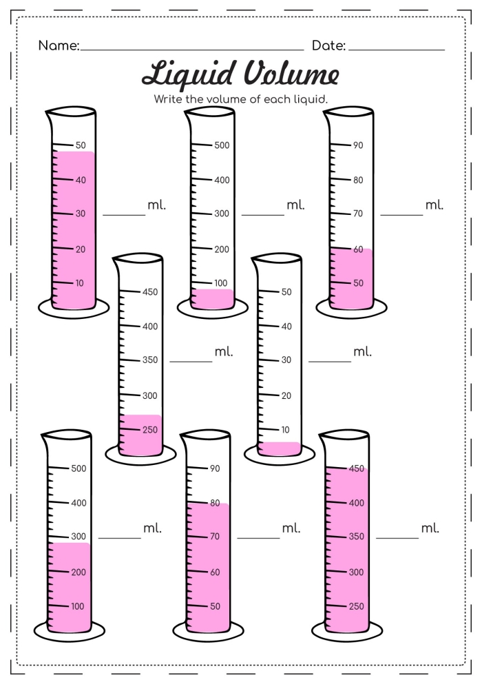 Place Value worksheet for Second Grade Measurement Mania: Liters worksheet for Second Grade