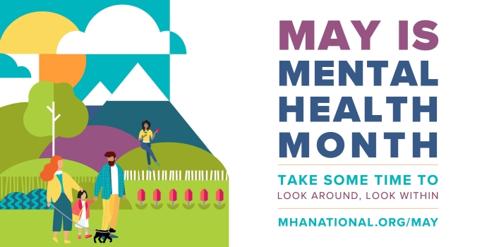 Sixth grade worksheet on Mental Health Awareness Month with reflective questions