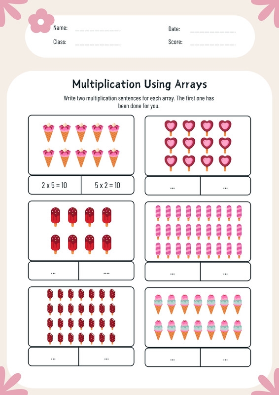 Merchandise multiplication worksheet featuring engaging word problems for fourth graders