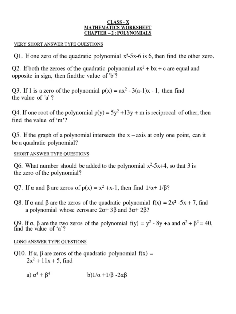 A middle school student working through polynomial practice problems on a worksheet with examples of standard form
