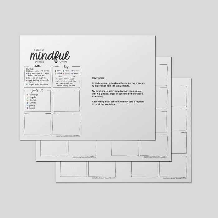 Mindfulness techniques worksheet designed for sixth graders to enhance social emotional learning