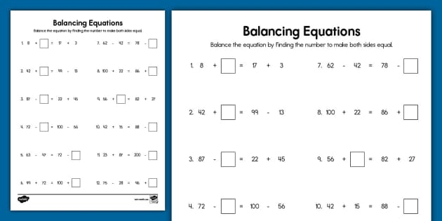 Fifth grade math worksheet showing equations with missing operation symbols to complete