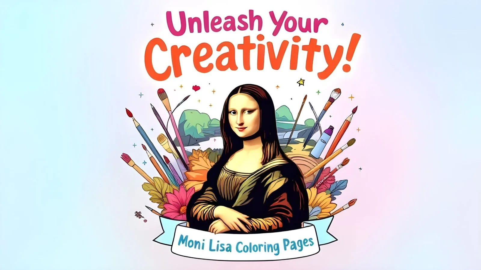 Mona Lisa Coloring Page worksheet for first grade students practicing grammar and mechanics