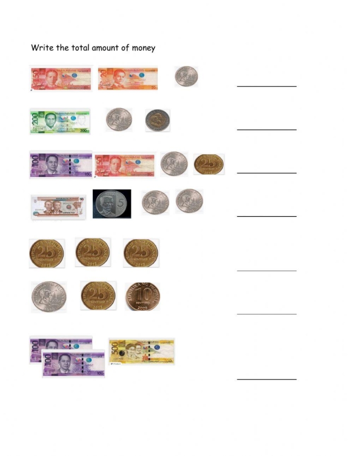 Second graders calculate the total amount of money in various piggy banks on the Money Match worksheet. Engaging Money Match: Money in the Bank worksheet for second grade geometry.