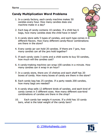 Baking multiplication worksheet for earth and space science learners, image 9 Third grade students solving baking-themed multiplication word problems