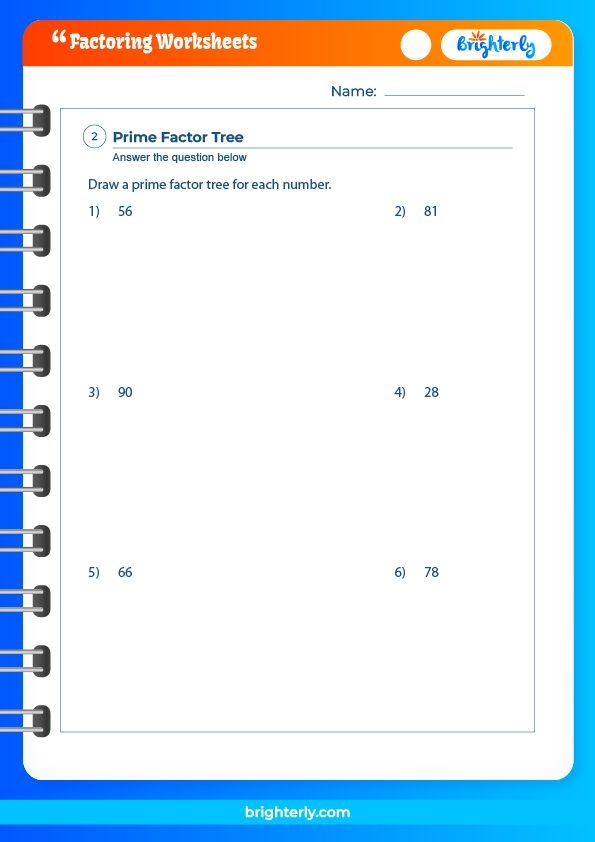 Factor or Not worksheet for practicing multiplication factors in grammar and mechanics Fourth grade worksheet focusing on identifying factors in multiplication