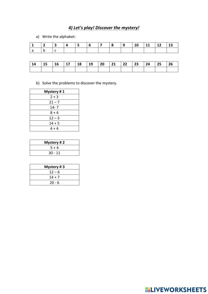 Complete the Mystery Story Worksheet for Elementary Reading Practice Fourth grade reading comprehension worksheet showing a mystery story with space for students to write their own conclusion based on text clues