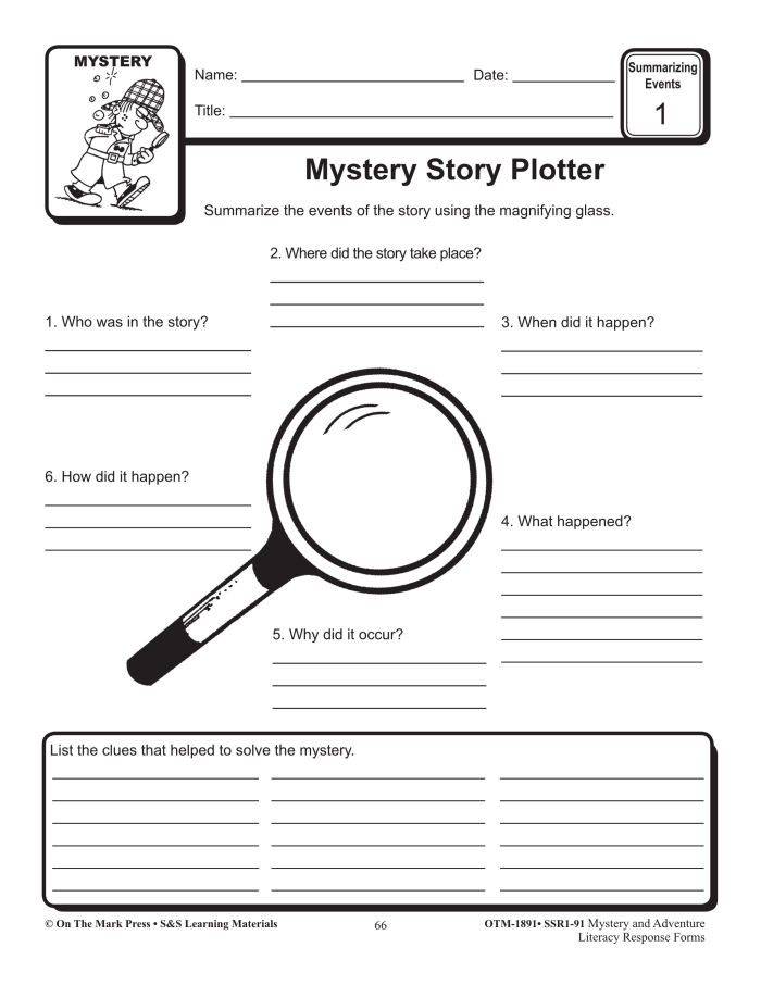 Complete the Mystery Story Activity for Fourth Grade Reading Skills Fourth grade reading comprehension worksheet where students read a story and use textual clues to write their own ending conclusion
