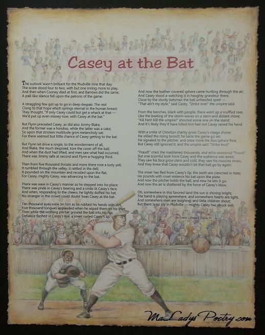 Engaging worksheet for exploring narrative poetry and enhancing understanding of Casey at the Bat Worksheet featuring reading comprehension questions about "Casey at the Bat" for third graders