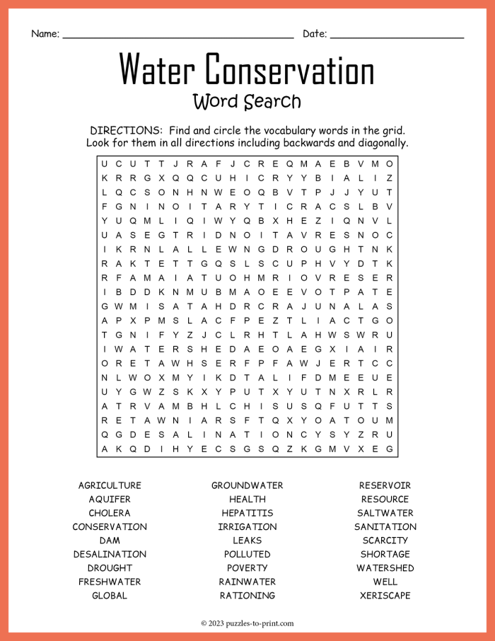 Natural Resources Word Search activity for second grade students, image 14 Second grade worksheet featuring a natural resources word search and vocabulary definitions