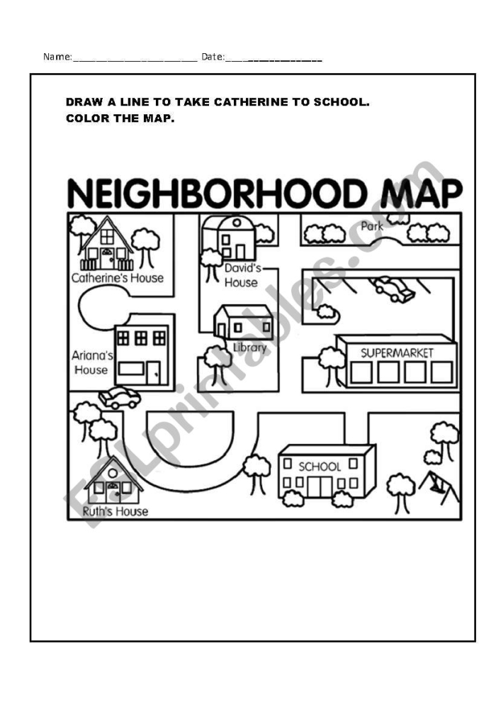 Printable phonics activity to enhance vocabulary skills in young learners Neighborhood Nouns worksheet for second graders focusing on common nouns and parts of speech