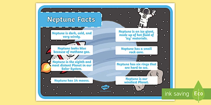 Third grade student completing a worksheet on Neptune facts in handwriting practice
