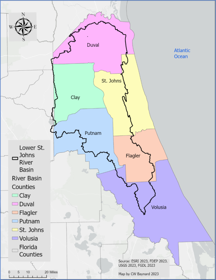 Worksheet for fourth graders focusing on nonfiction comprehension about the St. Johns River in Florida. Educational resource for enhancing reading skills related to geography.
