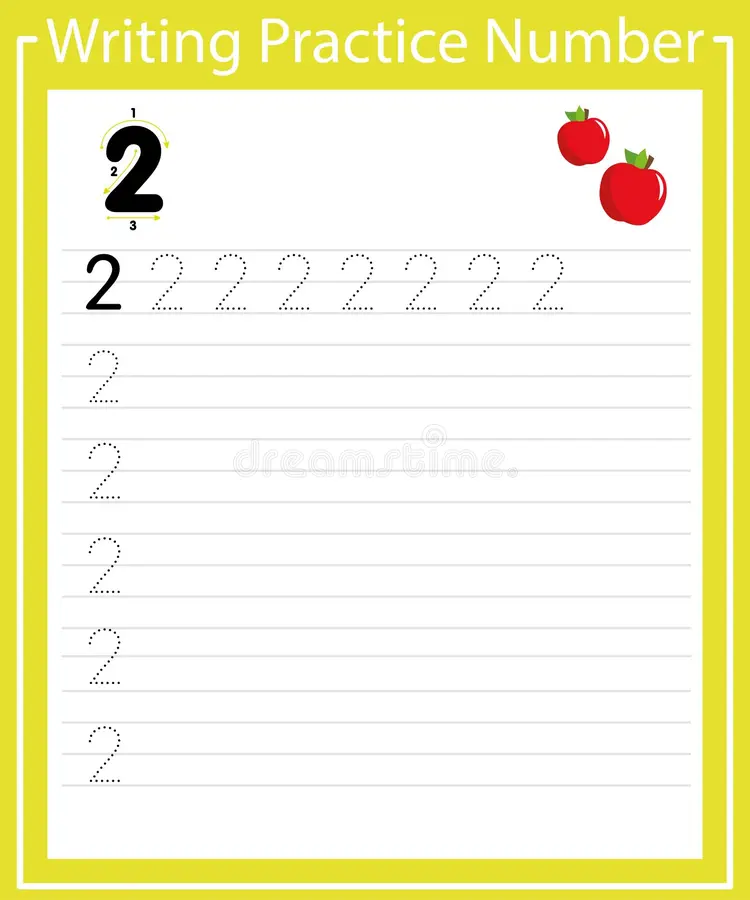 Engaging Life Science worksheet for early math skills, image 16 Practice writing the number 2 with counting exercises for Pre-K learners