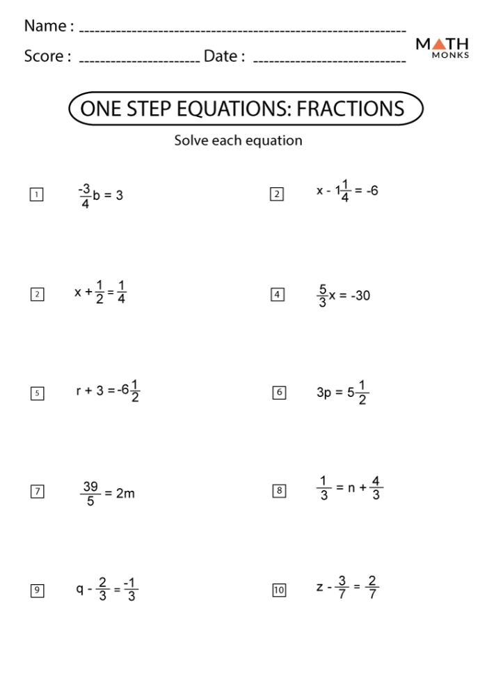 Children engaging with a fun one-step equations worksheet designed to enhance algebra skills. Interactive learning experience with a game format for practicing one-step equations.