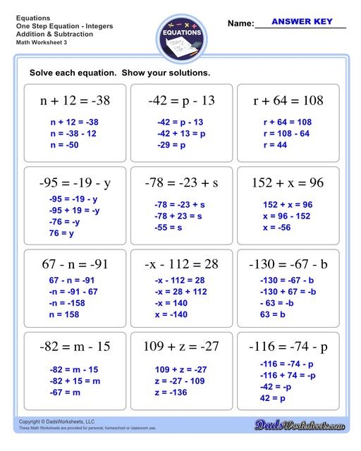 Kids engaging with a fun one-step equations worksheet while practicing algebra skills. Exciting game format for mastering one-step equations in a playful way.