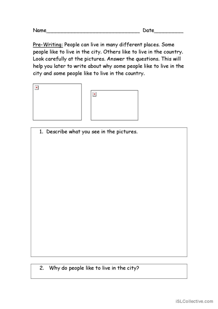 Castle or Farm opinion writing practice for young learners, image 4 First grade opinion writing worksheet about choosing between a castle and a farm