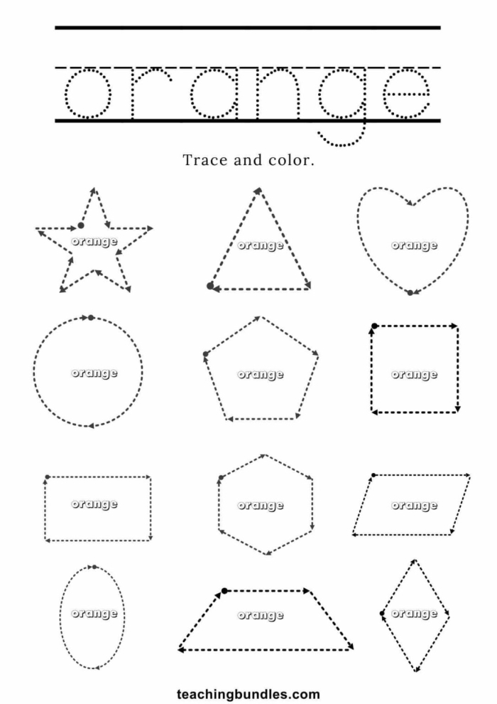 Creative orange color activity for young learners on worksheet 23 A preschool child coloring a page about the color orange in a fun worksheet