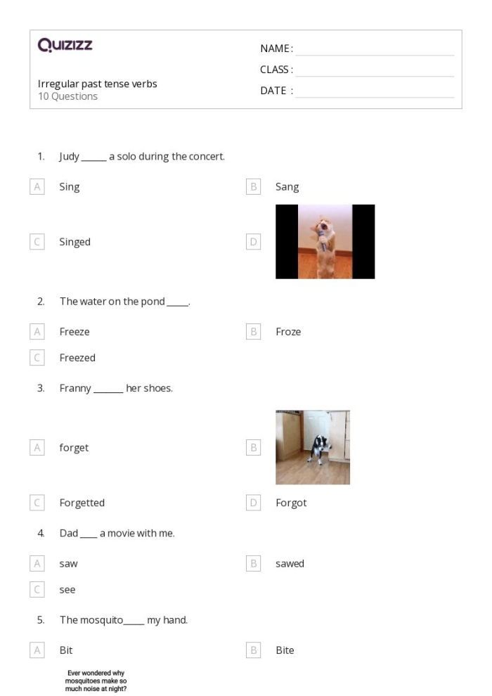 Island adventure style Past Tense Quicksand worksheet for fourth graders, image 22 Fourth Grade Past Tense Quicksand worksheet with island adventure theme