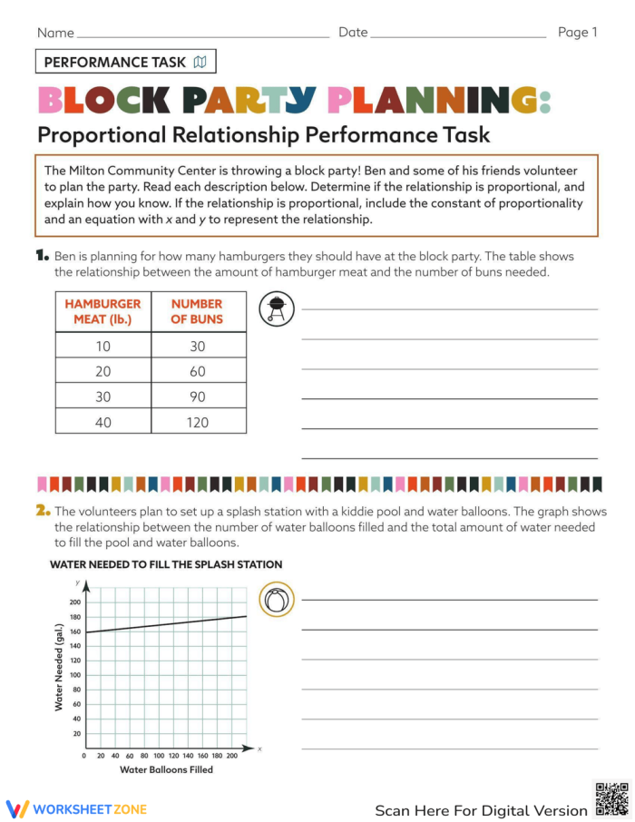 Eighth-grade students engaging with Pedro's Pool Party geometry worksheet, illustrating transformations. Worksheet image for Pedro's Pool Party geometry performance task.