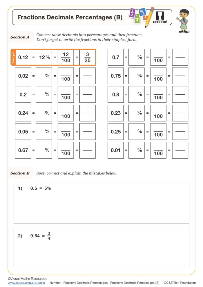 Chocolate Factory Percentages practice worksheet for sixth graders image 21 Sixth grade students working on a chocolate factory themed percentage practice worksheet