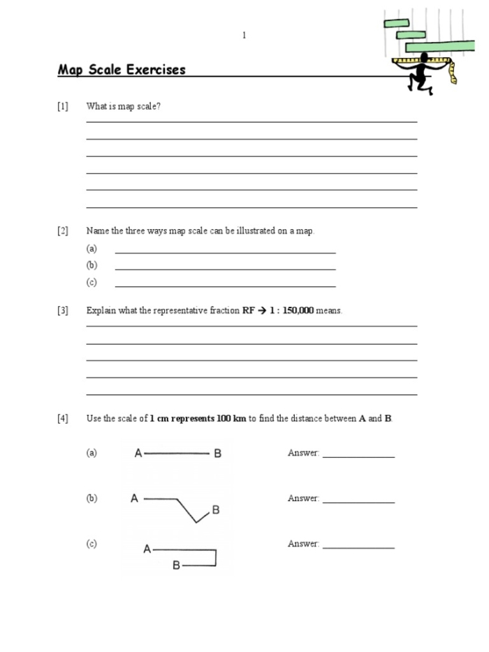Interactive map scale practice sheet for young learners in second grade Second grade phonics worksheet focused on understanding map scale concepts