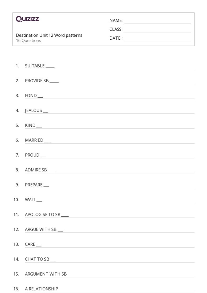 Word Patterns in Sentences Level 1 worksheet for third graders with sentence completion exercises Third Grade phonics worksheet focusing on word patterns in sentences for Level 1 learners
