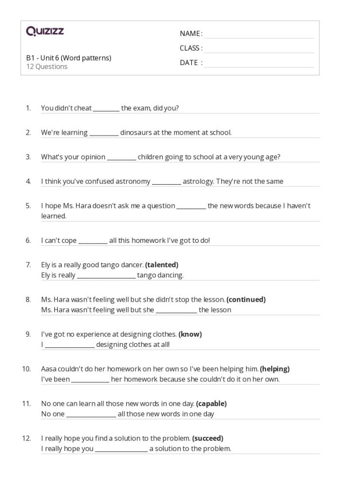 Word Patterns in Sentences Level 1 worksheet for third grade phonics learners image 20 Third grade phonics worksheet focused on word patterns in sentences for practice