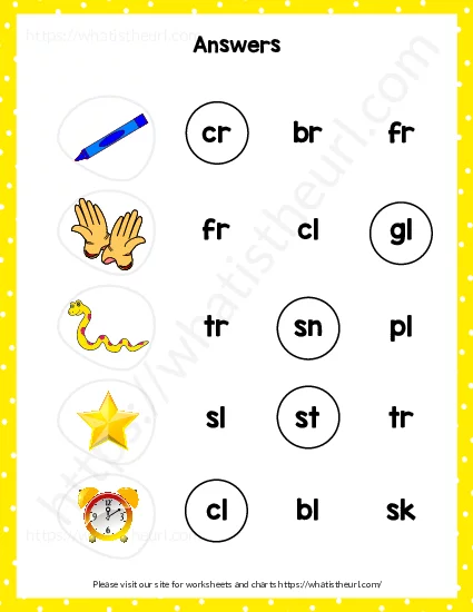 Blending Consonants practice worksheet designed for young learners, image 16 First Grade phonics worksheet focusing on blending consonants for subtraction skills