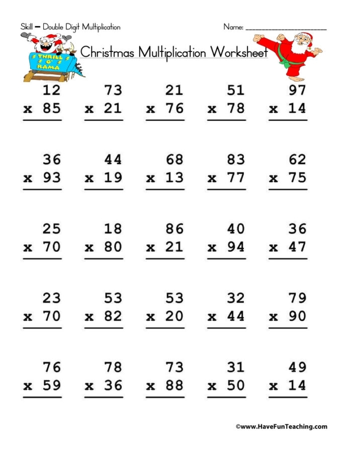 Fourth grade students solving place value and number sense problems on a worksheet