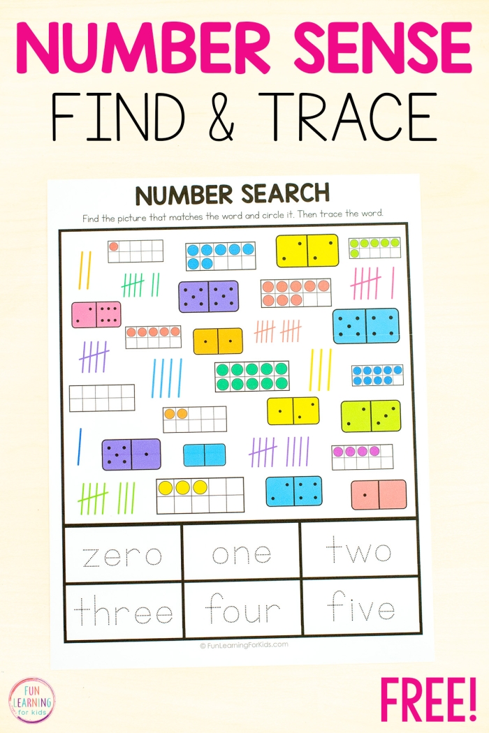 Fourth grade student practicing place value on a Number Sense Assessment worksheet