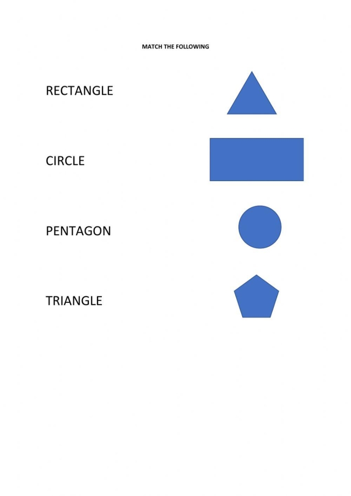 Second Grade Plane Figures worksheet featuring colorful shapes for learning
